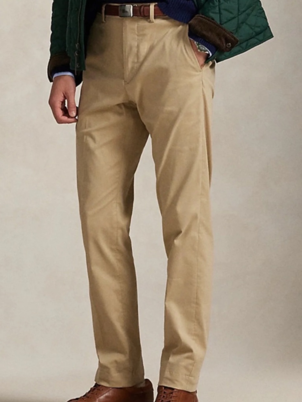 Polo Ralph Lauren Performance Chino Men's 36x34 Tan/Khaki